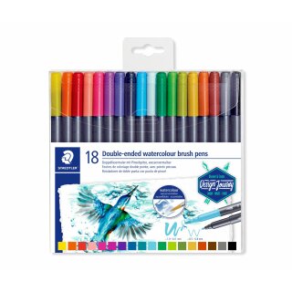Staedtler Fasermaler D.spitze wasserverm.18ST