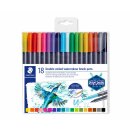 Staedtler Fasermaler D.spitze wasserverm.18ST