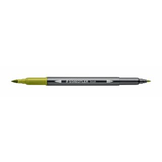 Staedtler Doppelfaserm.wasserverm. olivgrün (VE=10stk)
