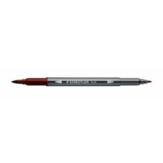 Staedtler Doppelfaserm.wasserverm.schokobraun (VE=10stk)