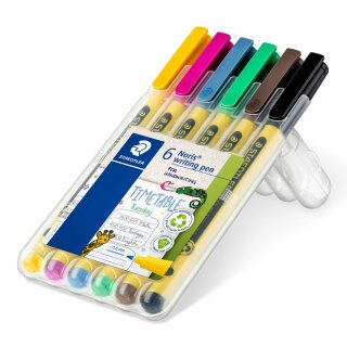 Staedtler Fineliner Noris writing.pen, 6ST (VE=10stk)