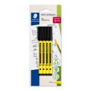 Staedtler Fineliner Noris writing pen, 4St BK schwarz...