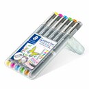 Staedtler pigment liner 0,3mm 6 Farben Box (VE=10stk)