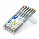 Staedtler pigment liner 0,5mm 6 Farben Box (VE=10stk)
