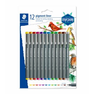 Staedtler pigment liner 0.5 in 12 Farben BK (VE=10stk)
