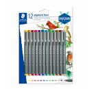 Staedtler pigment liner 0.5 in 12 Farben BK (VE=10stk)