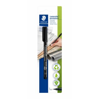 Staedtler Folienstift Lumocolor S perm sw BK (VE=10stk)