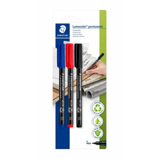 Staedtler Folienstift Lumocolor M perm so 3St (VE=10stk)