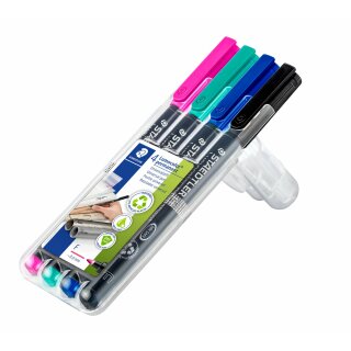 Staedtler Folienstift Lumocolor F perm 4St