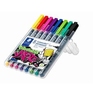 Staedtler Folienstift Lumocolor F perm 8St