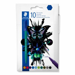 Staedtler Fasermaler Noris 10ST Kartonetui