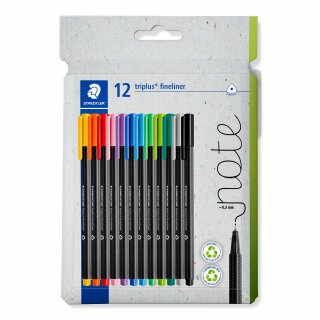 Staedtler Fineliner triplus rPP, 12ST