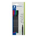 Staedtler Fineliner triplus rPP, 4St BK farbig sortiert