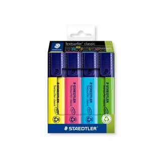 Staedtler Textmarker Textsurfer clas 4St Etui (VE=10stk)