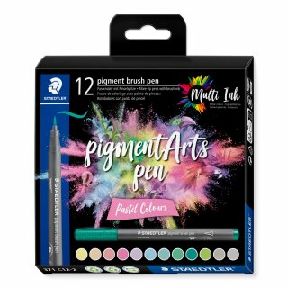 Staedtler pigment brush pen Pastel Colour12ST