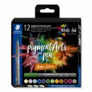 Staedtler pigment brush pen Nature Colour12ST