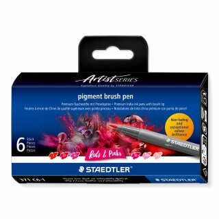 Staedtler pigment brush pen Reds&Pinks 6 ST