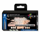 Staedtler pigment brush pen Beiges&Neutr 6ST