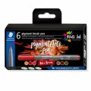 Staedtler pigment brush pen Reds&Browns 6ST