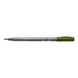 Staedtler pigment brush pen oliv dunkel (VE=10stk)