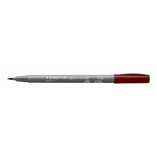 Staedtler pigment brush pen marone (VE=10stk)