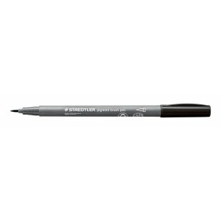 Staedtler pigment brush pen hellschwarz (VE=10stk)