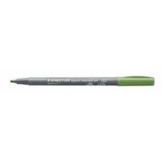 Staedtler pigment calligraphy pen olivgrün (VE=10stk)