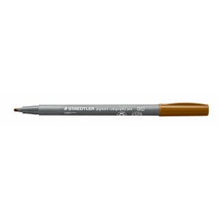 Staedtler pigment calligraphy pen umber (VE=10stk)