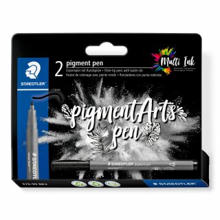 Staedtler pigment pen intensiv schwarz 2 ST