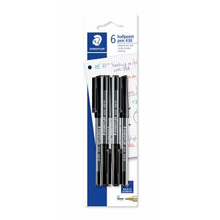 Staedtler Kugelschreiber stick 430 M BK 6ST