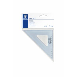 Staedtler Zeichendreieck 21cm 45/45 Gr. tr.bl