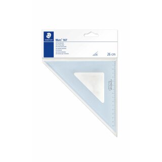 Staedtler Zeichendreieck 26cm 45/45 Gr. tr.bl