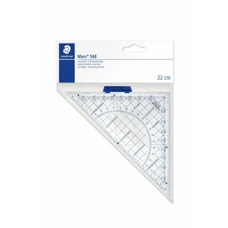Staedtler Geodreieck 22cm Acryl m.Griff trans