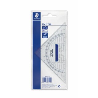 Staedtler Geodreieck 16cm P.styrol m.Griff tr