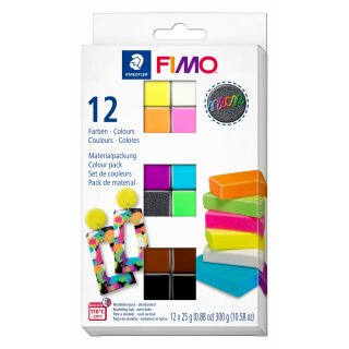 Staedtler Set Mod.masse Fimo effect neon MP