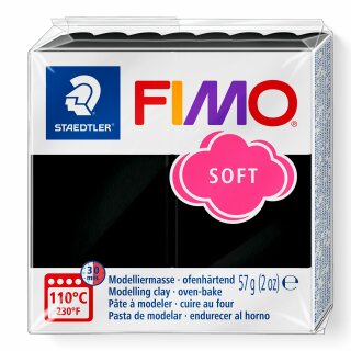 Staedtler Mod.masse Fimo soft schwarz (VE=6stk)