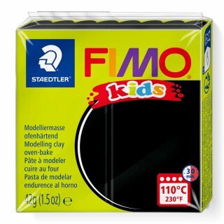 Staedtler Mod.masse Fimo kids schwarz (VE=8stk)