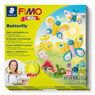 Staedtler Set Mod.masse Fimo kids F&P Butterf