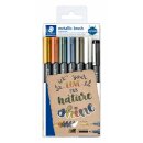 Staedtler Metallic&white brush 6 ST & 1 pigm.