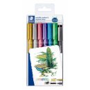 Staedtler Metallic pen 6 ST & 1 pigment liner (VE=10stk)