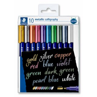 Staedtler Marker metal.calligraphy 10 ST Etui