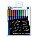 Staedtler Marker metal.calligraphy 10 ST Etui