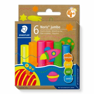 Staedtler Plastilin-Knete Noris Jumbo neon (VE=6stk)