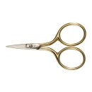 Alpen Stickschere vernickelt/goldener Griff 2,5"