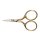 Alpen Stickschere vernickelt/goldener Griff 2,5"