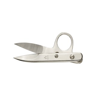 Alpen One-Ring Thread Snips 1360 Curved Nickel-Plated 4.5" (11.5 cm)