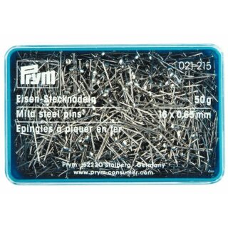 Prym Straight Pins mild steel silver col 0.65 x 16 mm (50 g)