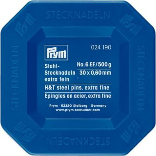 Prym Stecknadeln Stahl 0,60 x 32 mm silberfarbig (500 g)