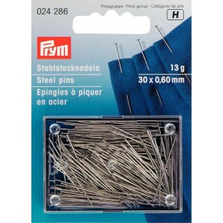 Prym Straight Pins 6 EF 0.60 x 30 mm silver col (13 g)