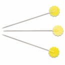 Prym Epingles quilting avec tête de fleur 0,60 x 50 mm argent/jaune (50 pce)